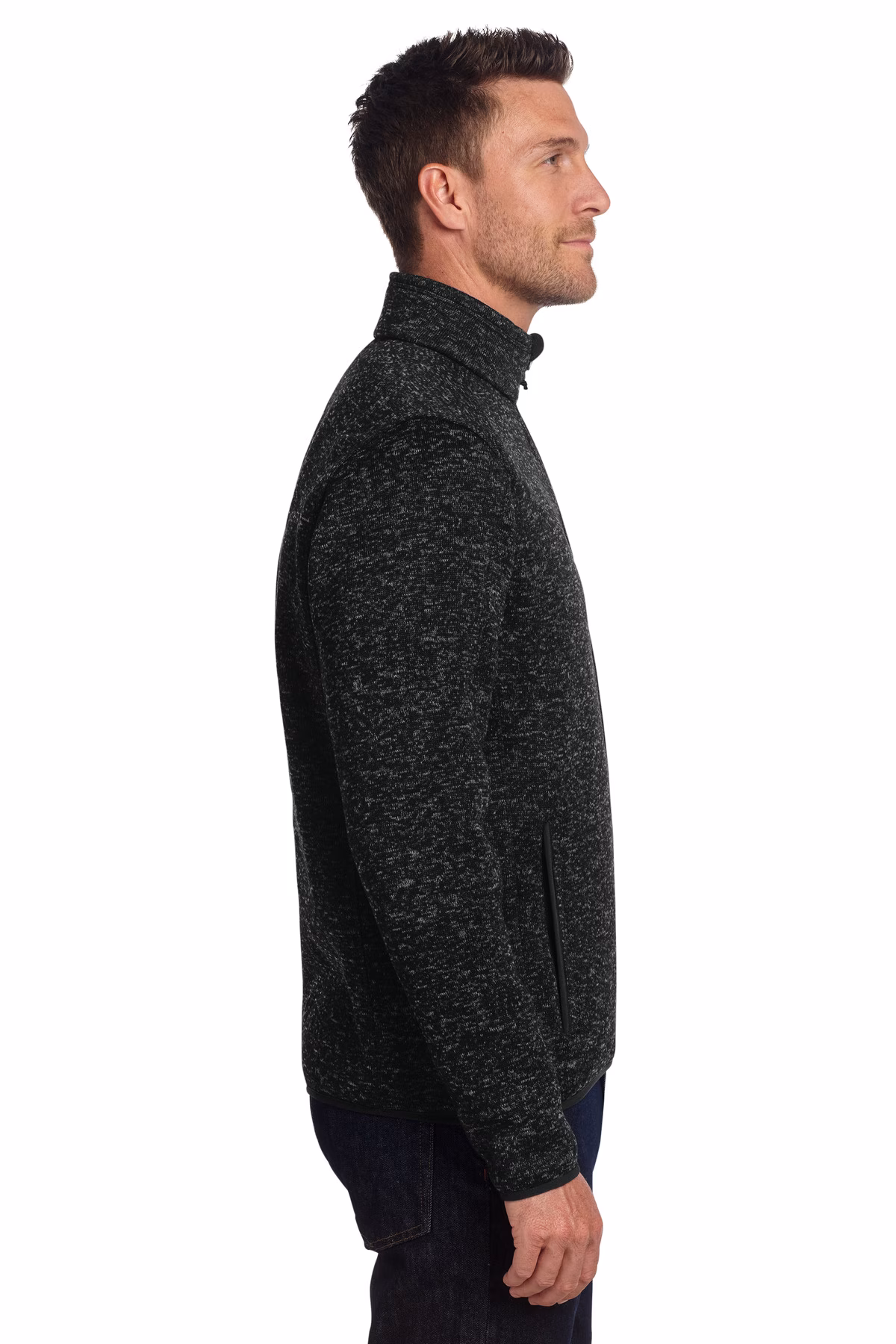 Port Authority Embroidered Men's Sweater Fleece Jacket