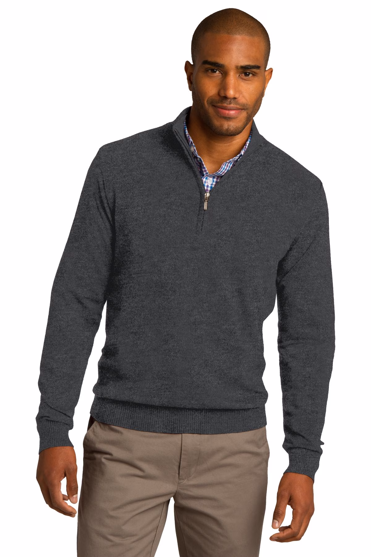 Port Authority Embroidered Men's 1/2 Zip Sweater