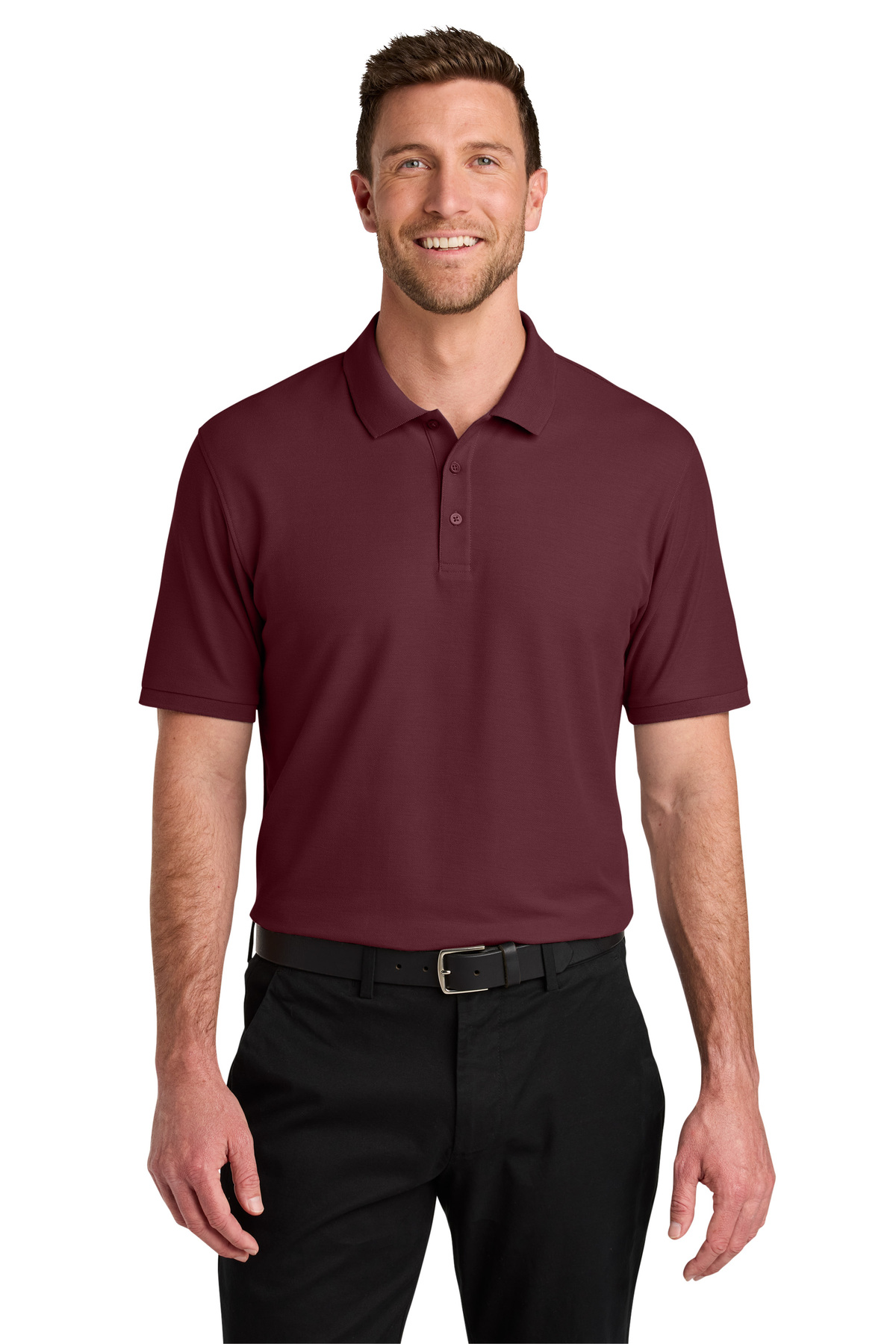 Port Authority Embroidered Men's Wearever Signature Pique Polo - Queensboro