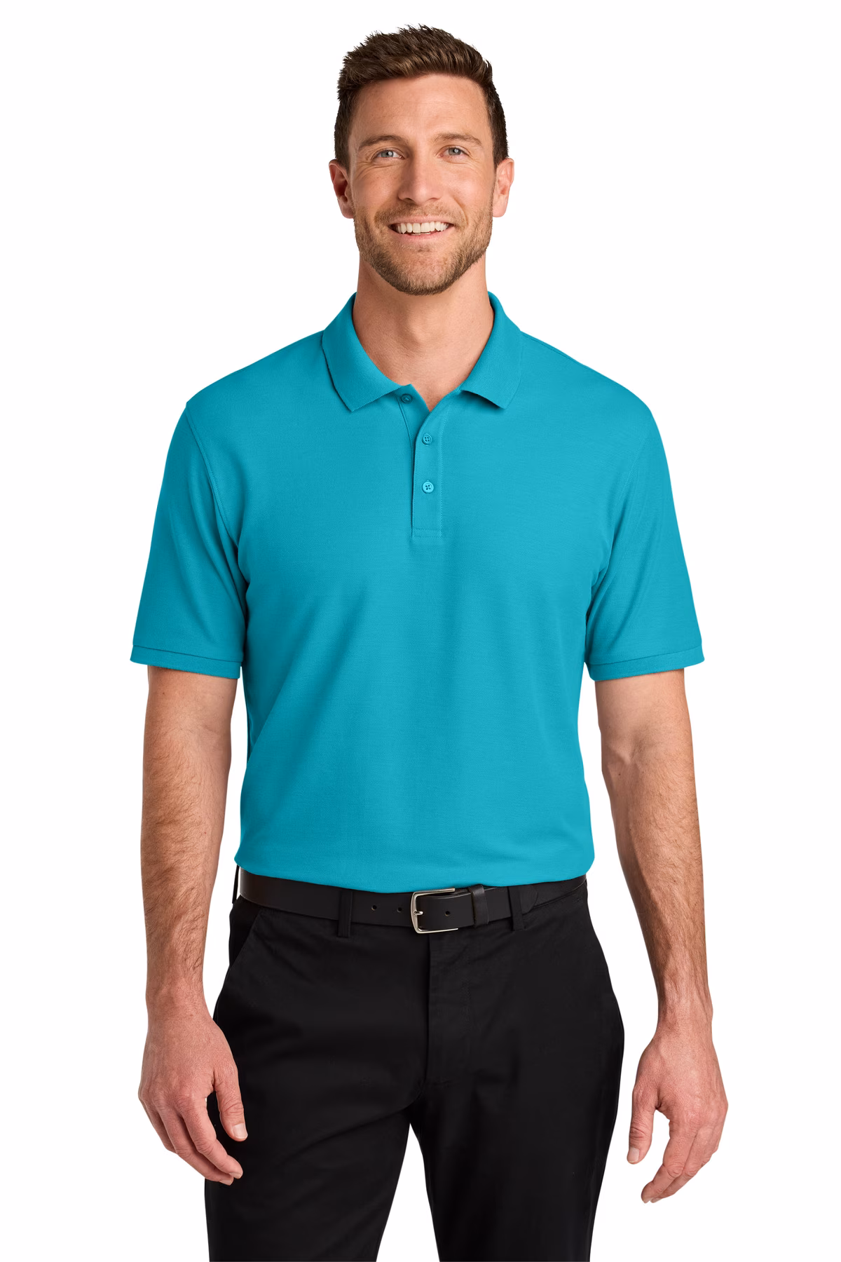 Port Authority Printed Men's Wearever Signature Pique Polo