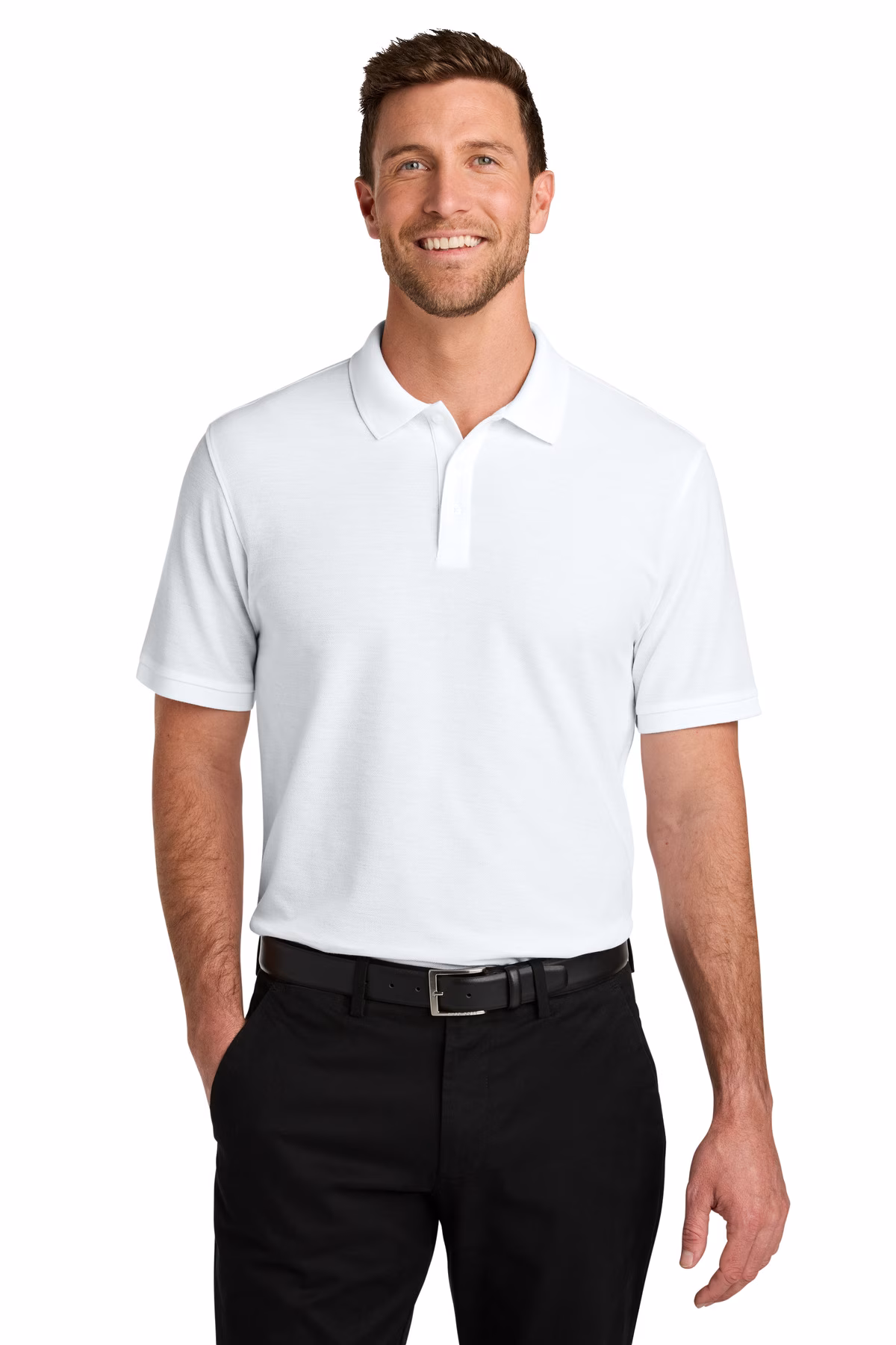 Port Authority Embroidered Men's Wearever Signature Pique Polo Image - Port Authority Embroidered Men's Wearever Signature Pique Polo