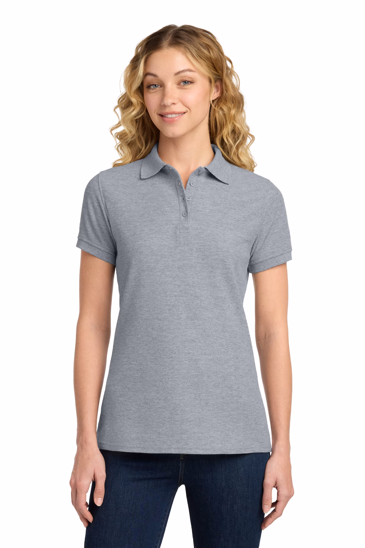 Port & Co Women's Core Blend Embroidered Pique Polo