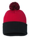Sportsman Embroidered 12" Pom-Pom Cuffed Beanie Thumb