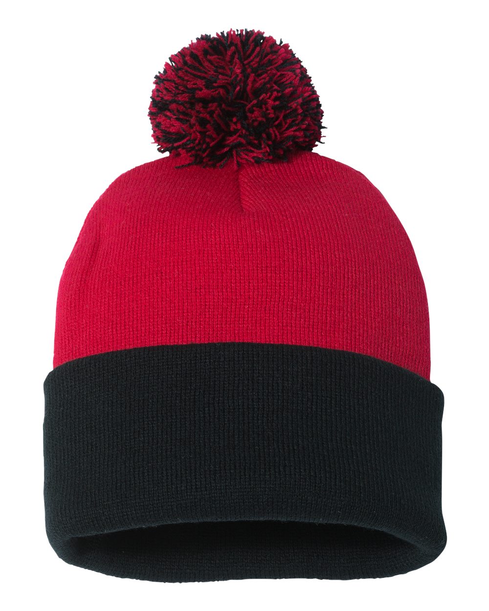 Sportsman Embroidered 12" Pom-Pom Cuffed Beanie