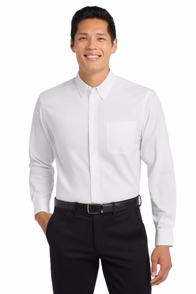 Port Authority Embroidered Men's Tall Long Sleeve Easy Care Shirt