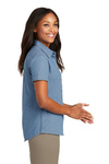 Port & Company Embroidered Women's Short Sleeve Denim Shirt Thumb