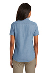 Port & Company Embroidered Women's Short Sleeve Denim Shirt Thumb
