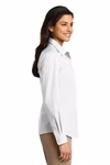 Port Authority Embroidered Women's Long Sleeve Carefree Poplin Shirt Thumb