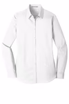 Port Authority Embroidered Women's Long Sleeve Carefree Poplin Shirt Thumb