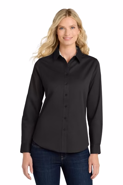 Port Authority Embroidered Women's Long Sleeve Easy Care Shirt