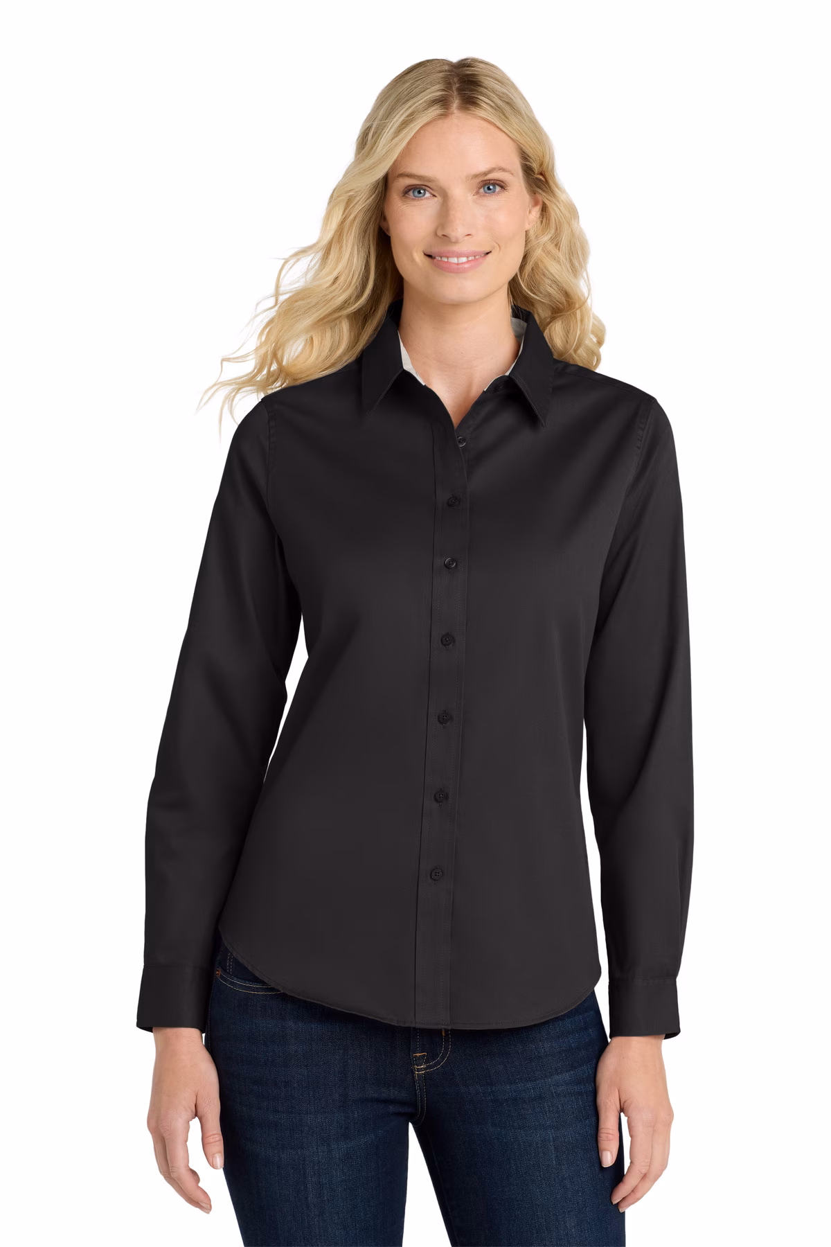 Port Authority Embroidered Women's Long Sleeve Easy Care Shirt