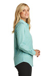 Port Authority Embroidered Women's Long Sleeve Gingham Easy Care Shirt Thumb