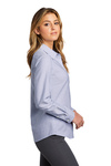 Port Authority Embroidered Women's Oxford SuperPro Stripe Shirt Thumb