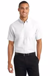Port Authority Embroidered Men's Short Sleeve SuperPro Oxford Shirt Thumb