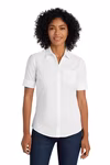 Port Authority Embroidered Women's Short Sleeve SuperPro Oxford Shirt Thumb