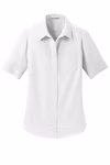 Port Authority Embroidered Women's Short Sleeve SuperPro Oxford Shirt Thumb