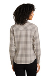 Port Authority Embroidered Women's Long Sleeve Ombre Plaid Shirt Thumb