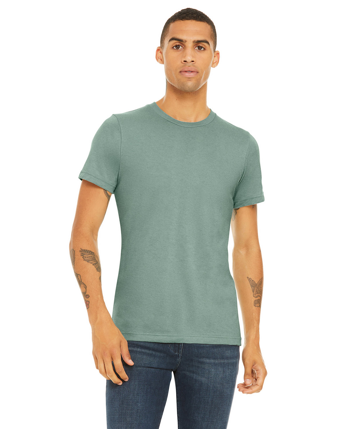 Bella+Canvas Digitally Printed Men's CVC Jersey Tee | T-Shirts - Queensboro