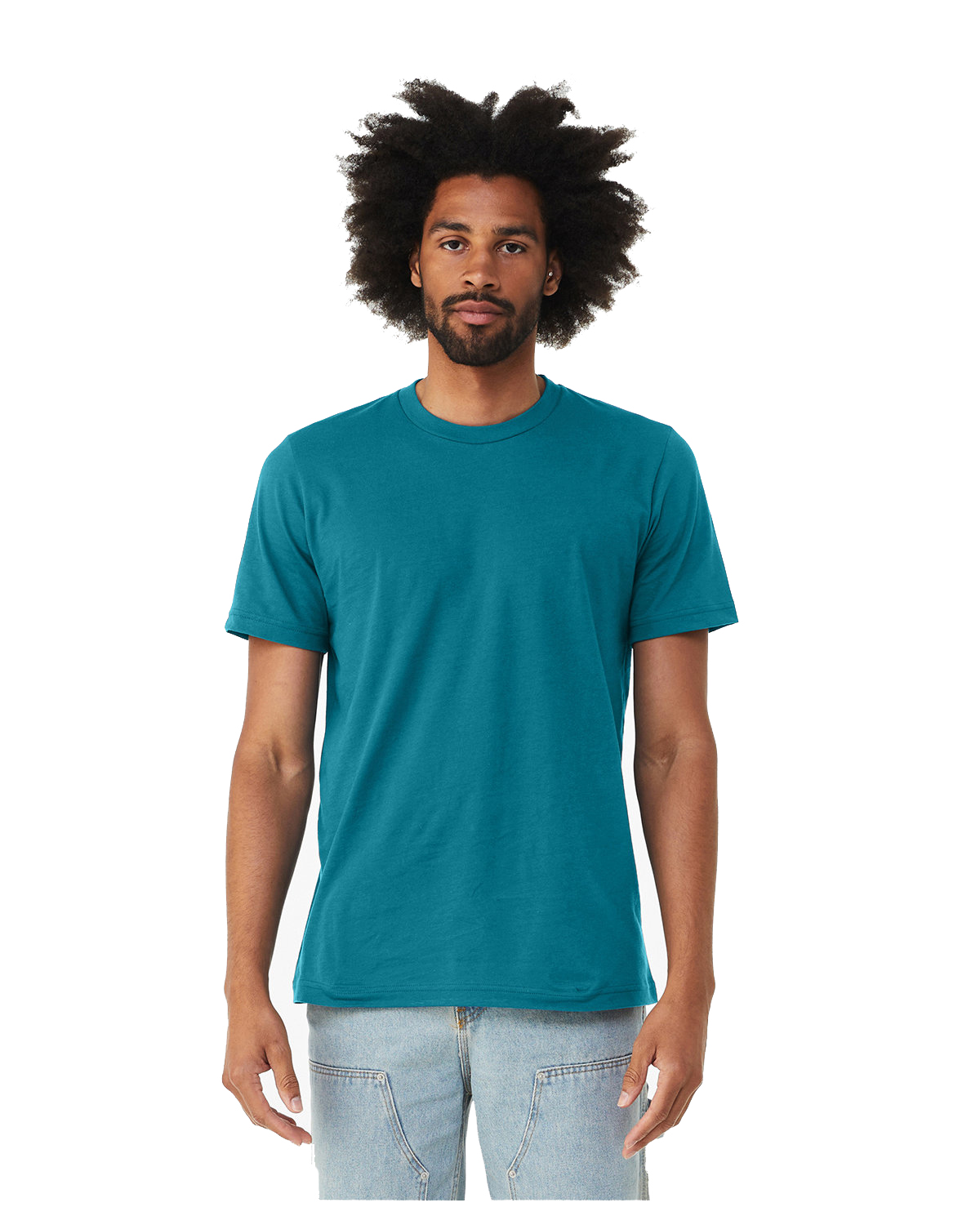 Bella+Canvas Printed Men's Ringspun Cotton T-Shirt | T-Shirts - Queensboro