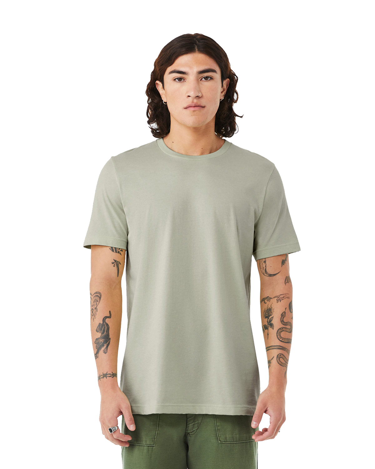Bella+Canvas Printed Men's Ringspun Cotton T-Shirt | T-Shirts - Queensboro