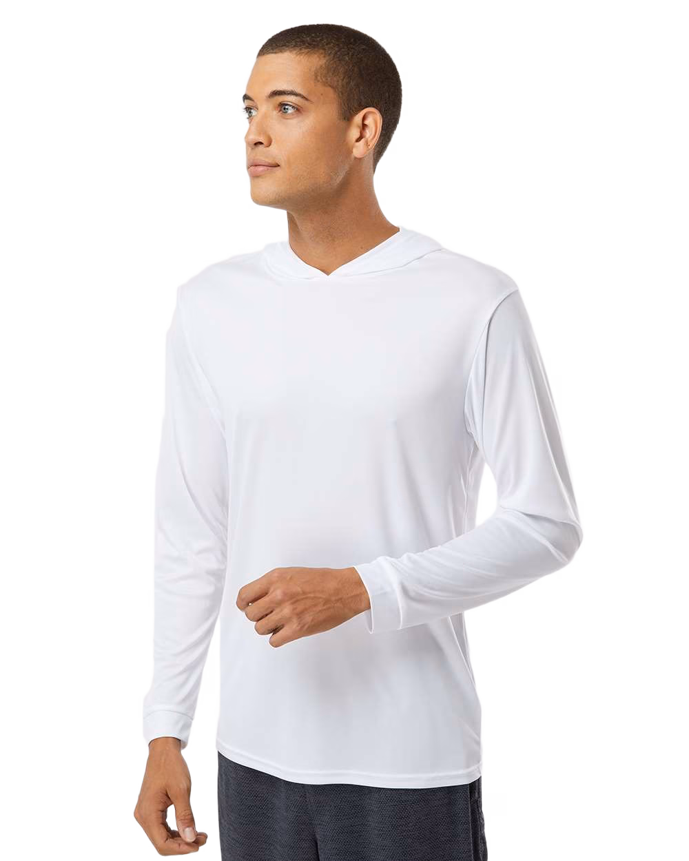 Paragon Embroidered Men's Bahama Performance Hooded Long Sleeve T-Shirt Image - Paragon Embroidered Men's Bahama Performance Hooded Long Sleeve T-Shirt
