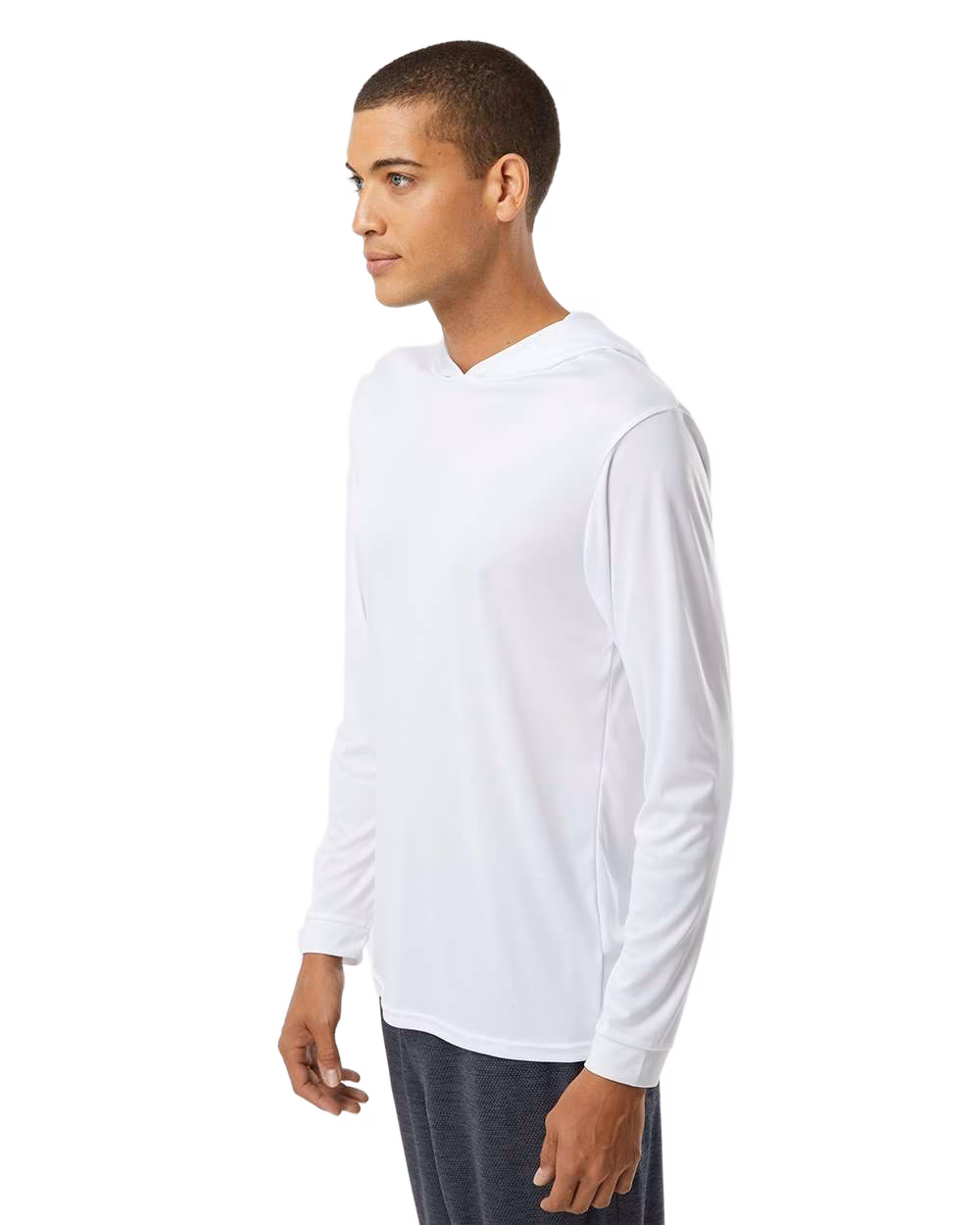 Paragon Embroidered Men's Bahama Performance Hooded Long Sleeve T-Shirt