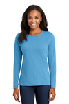 Port & Company  Printed Women's Long Sleeve Core Cotton Tee Thumb