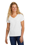 Volunteer Knitwear Embroidered Women's Daily V-Neck Tee Thumb