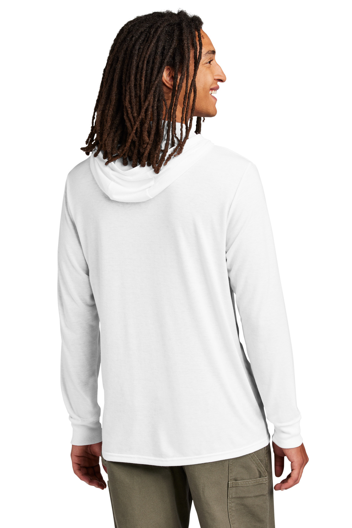 Allmade Embroidered Unisex Tri-Blend Hoodie Tee Thumb