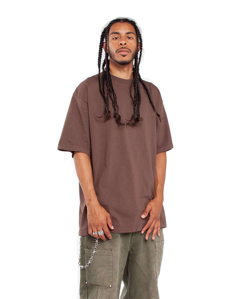 Shaka Wear Embroidered Garment-Dyed T-Shirt