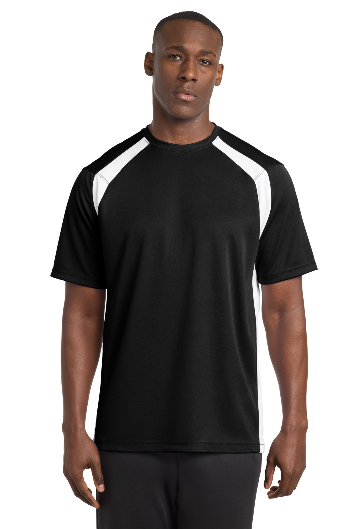 Sport-Tek Embroidered Dry Zone Colorblock Crew
