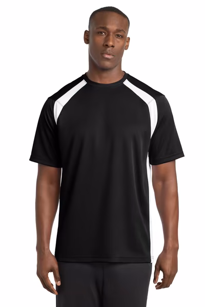 Sport-Tek Embroidered Dry Zone Colorblock Crew