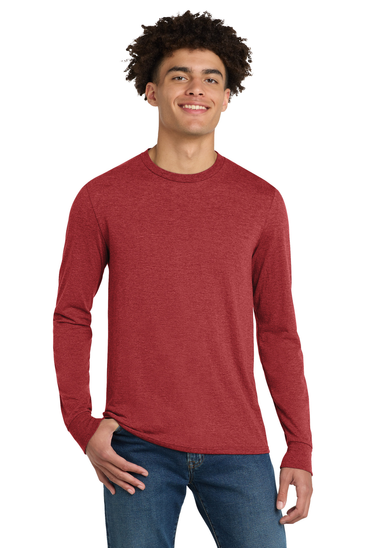 District Embroidered Perfect Tri Long Sleeve Tee - Queensboro