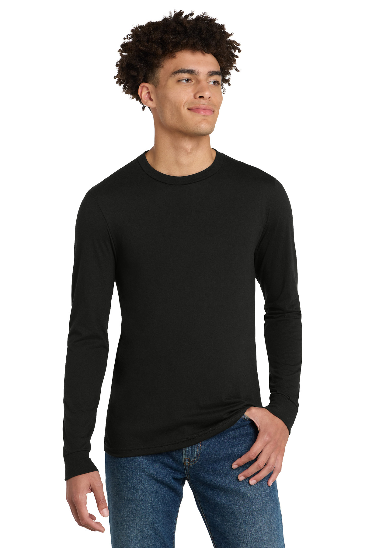 District Printed Perfect Tri Long Sleeve Tee - Queensboro