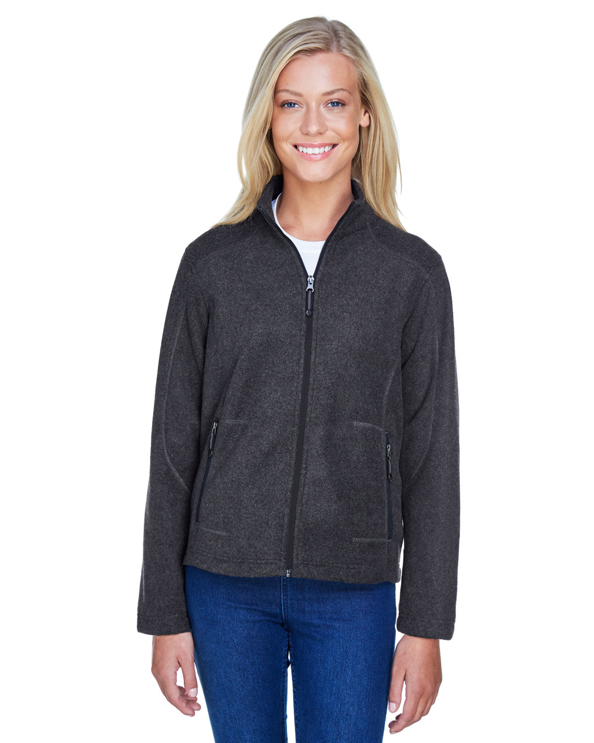 North End Embroidered Women's Voyage Fleece Jacket