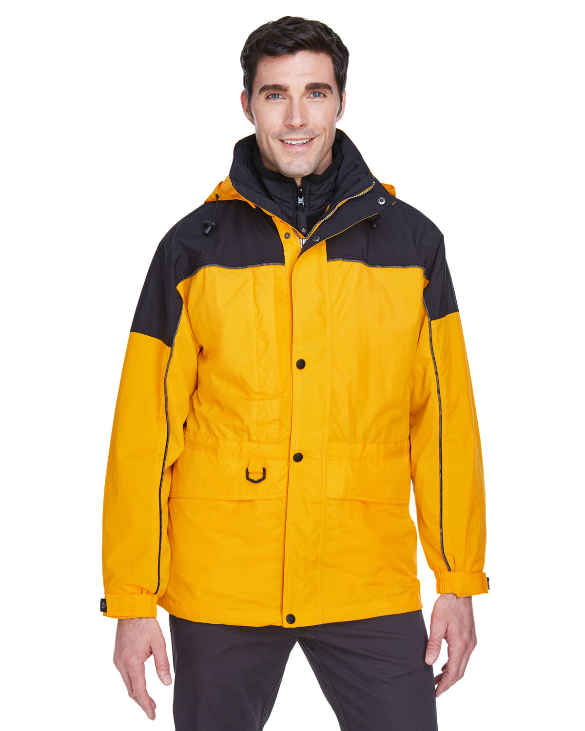 North End Embroidered Unisex 3-in-1 Two-Tone Parka Thumb