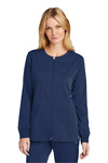 Wink Embroidered Women's Premier Flex Full-Zip Scrub Jacket Thumb
