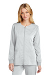 Wink Embroidered Women's Premier Flex Full-Zip Scrub Jacket Thumb