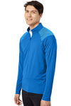 Adidas Embroidered Men's Shoulder Stripe Quarter-Zip Pullover Thumb