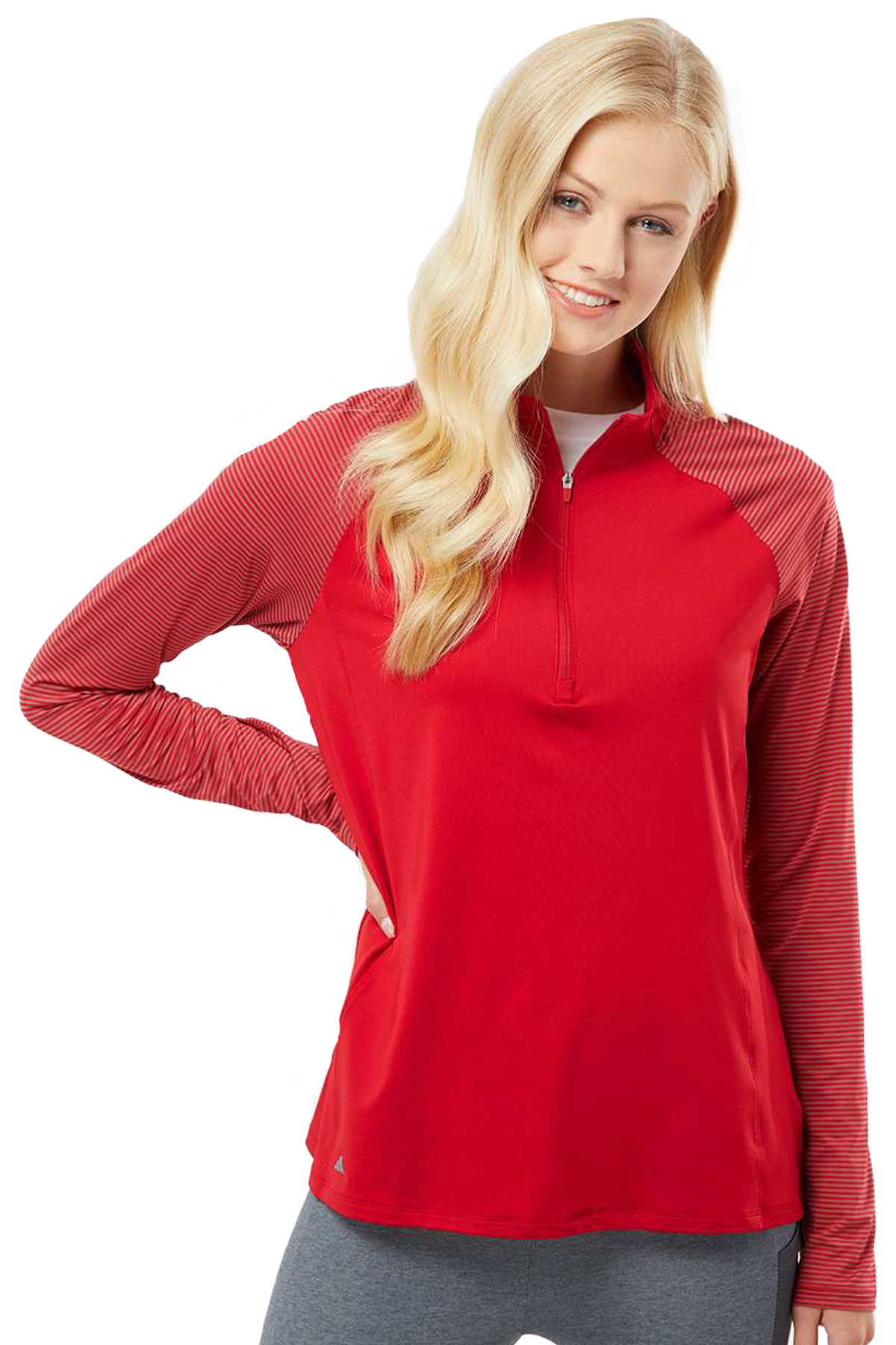 Camouflage Color Block Quarter Zip Pullover