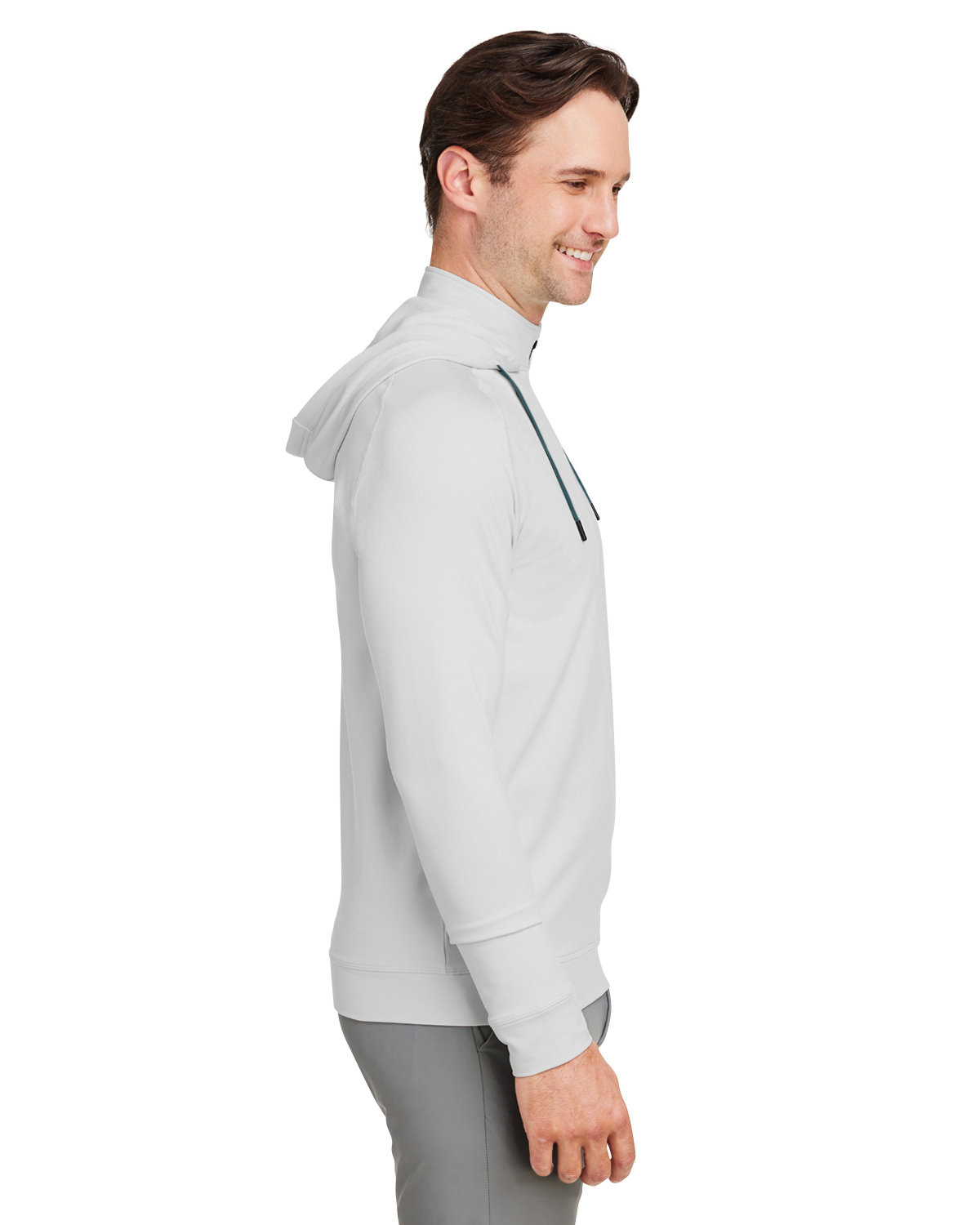 Swannies Golf Embroidered Men's Vandyke Quarter-Zip Hooded Sweatshirt Thumb