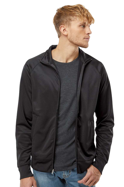 Independent Trading Co. Embroidered Men's Poly-Tech Full-Zip Track Jacket