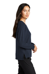 Mercer+Mettle Embroidered Women's Stretch Drop Shoulder Pullover Thumb