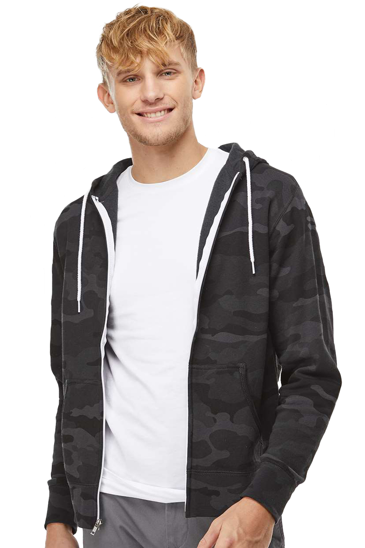 Independent Trading Co. Embroidered Unisex Lightweight Full-Zip