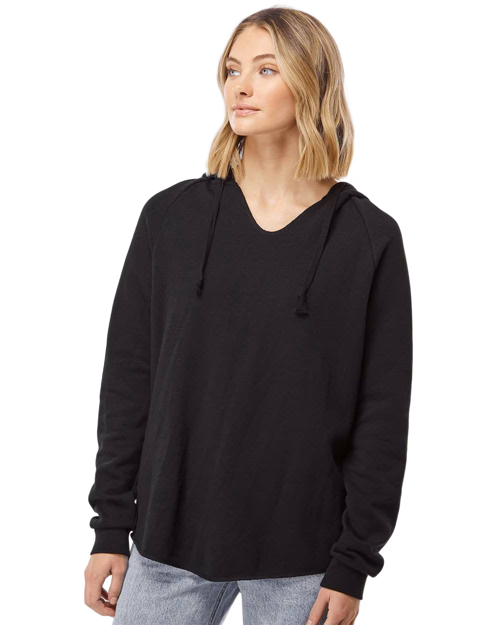 Independent Trading Co. Embroidered Women's California Wave Wash Sweatshirt