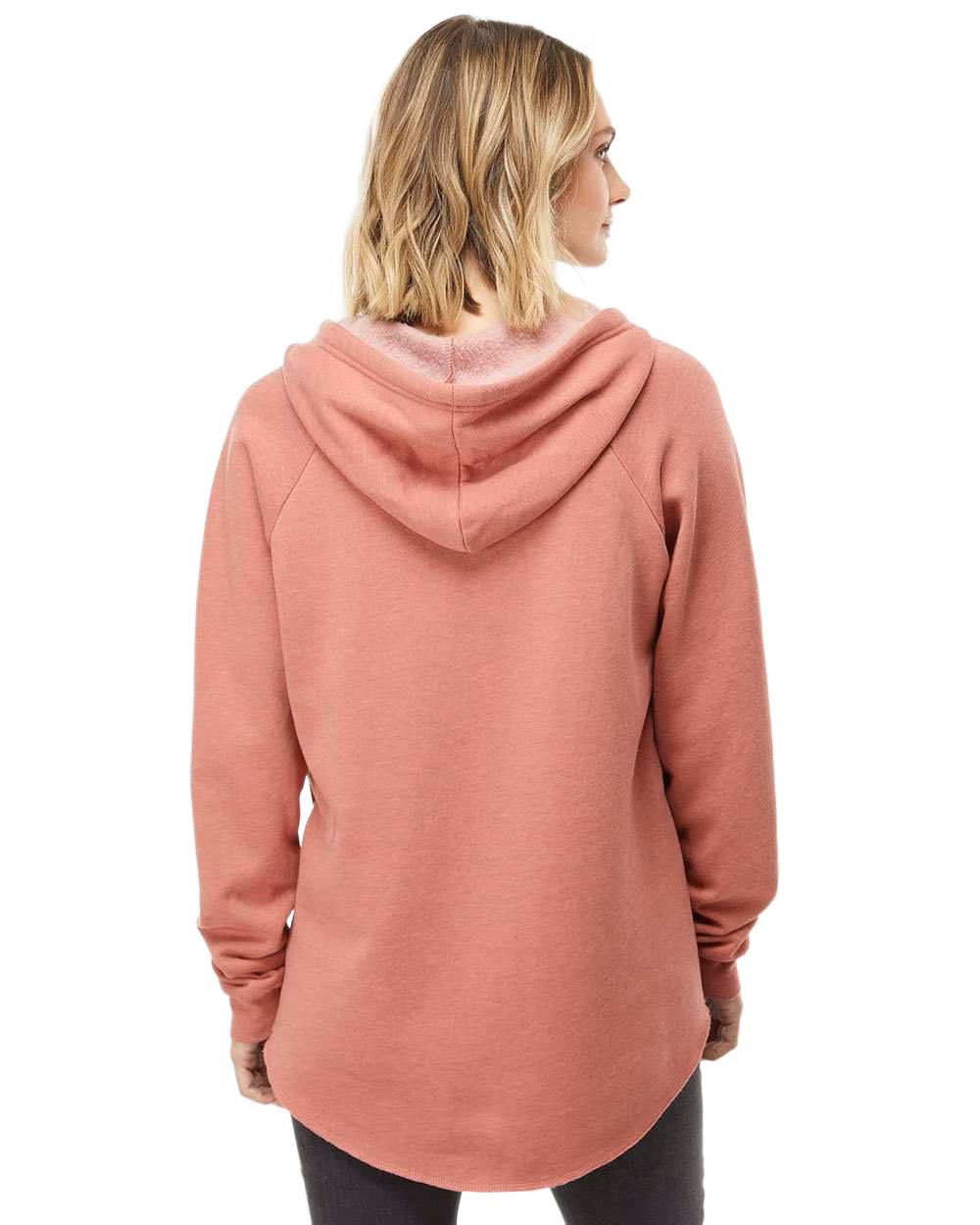 Independent Trading Co. Embroidered Women's California Wave Wash Sweatshirt