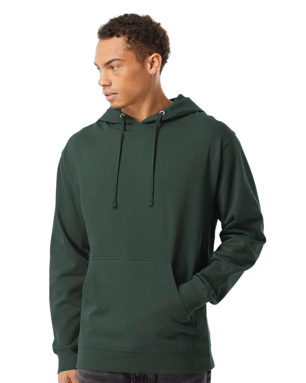 Independent Trading Co. Embroidered Men's Midweight Hooded Sweatshirt