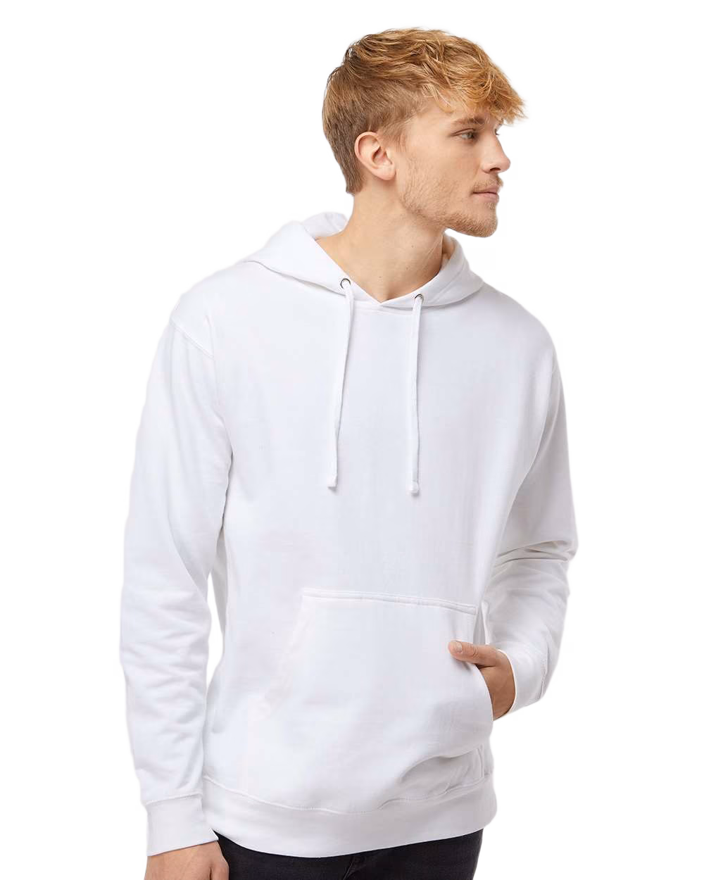 Independent Trading Co. Embroidered Men's Midweight Hooded Sweatshirt Image - Independent Trading Co. Embroidered Men's Midweight Hooded Sweatshirt