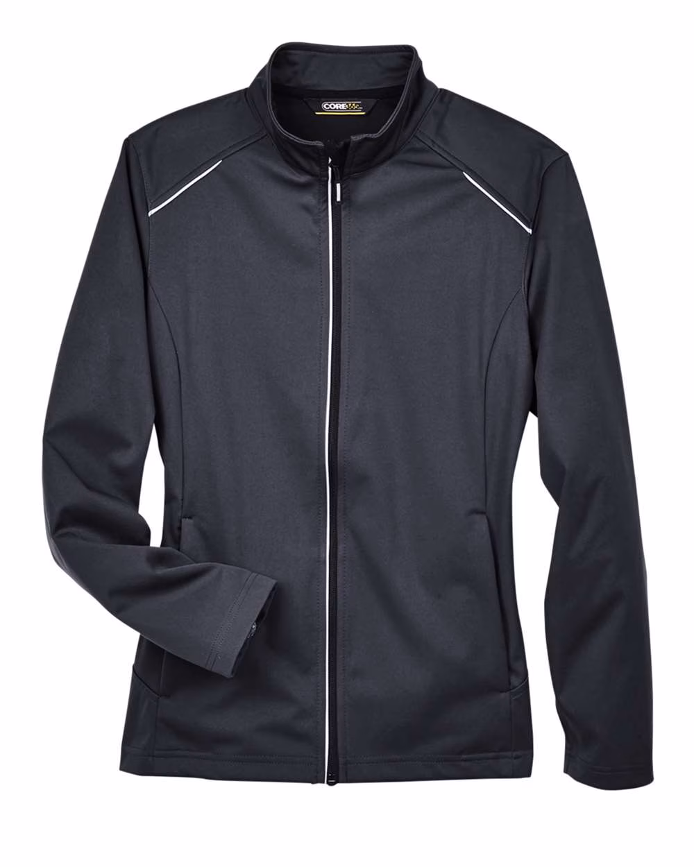 Core 365 Women's Embroidered Techno Lite Three-Layer Knit Tech-Shell