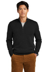 Brooks Brothers Embroidered Men's Washable Merino Birdseye 1/4-Zip Sweater Thumb